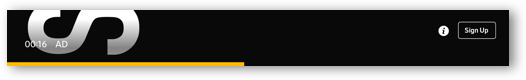 Dailymotion ad progress bar