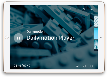 Dailymotion player iPad