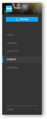 Partner platform side bar